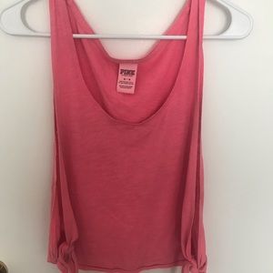 VS PINK Cutoff Workout Tank
